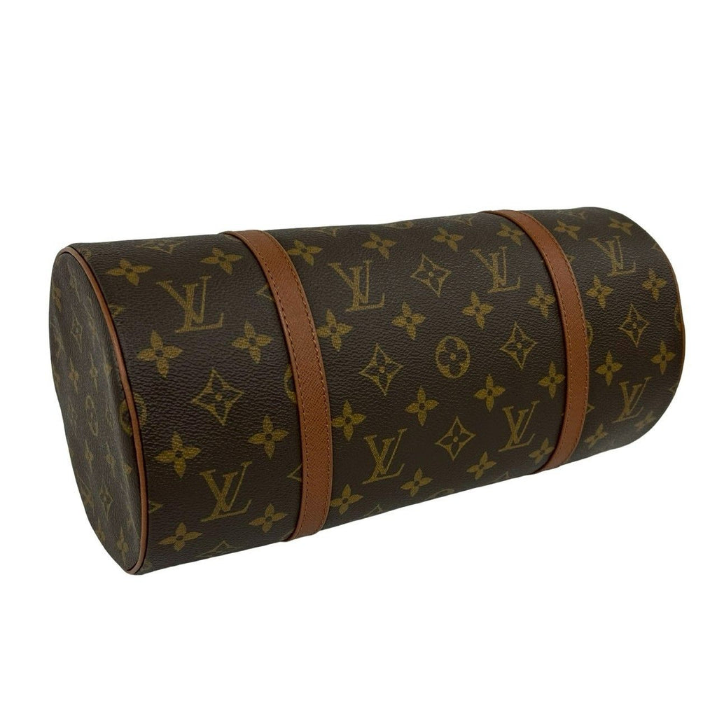 Louis Vuitton Vintage Papillon 30 Monogram Leather Mini Boston Bag Brown — view 7