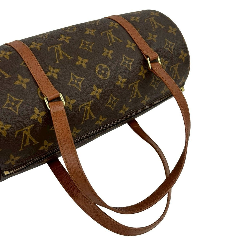 Louis Vuitton Vintage Papillon 30 Monogram Leather Mini Boston Bag Brown — view 4