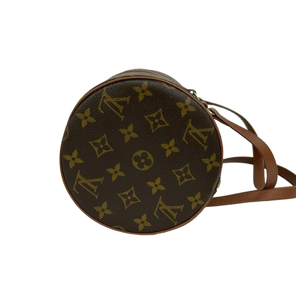 Louis Vuitton Vintage Papillon 30 Monogram Leather Mini Boston Bag Brown — view 6