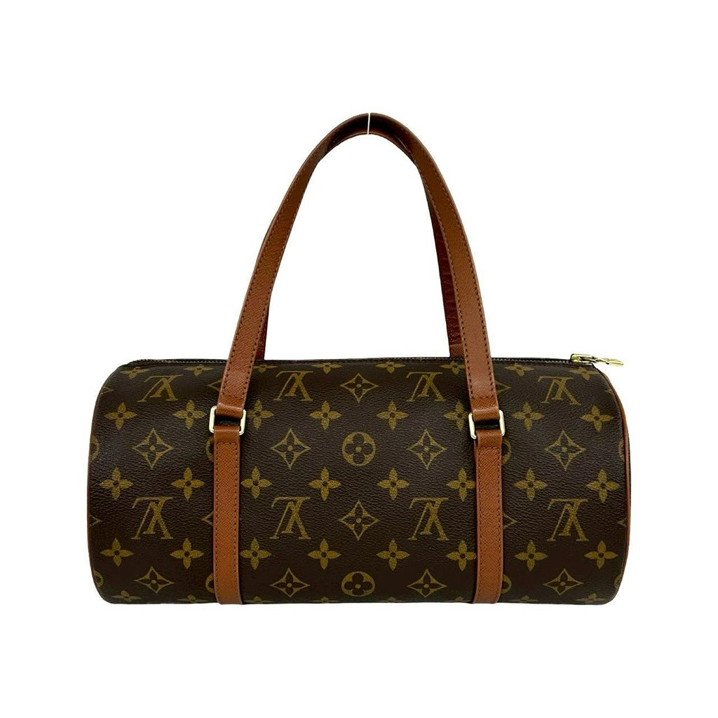 Louis Vuitton Vintage Papillon 30 Monogram Leather Mini Boston Bag Brown — view 3