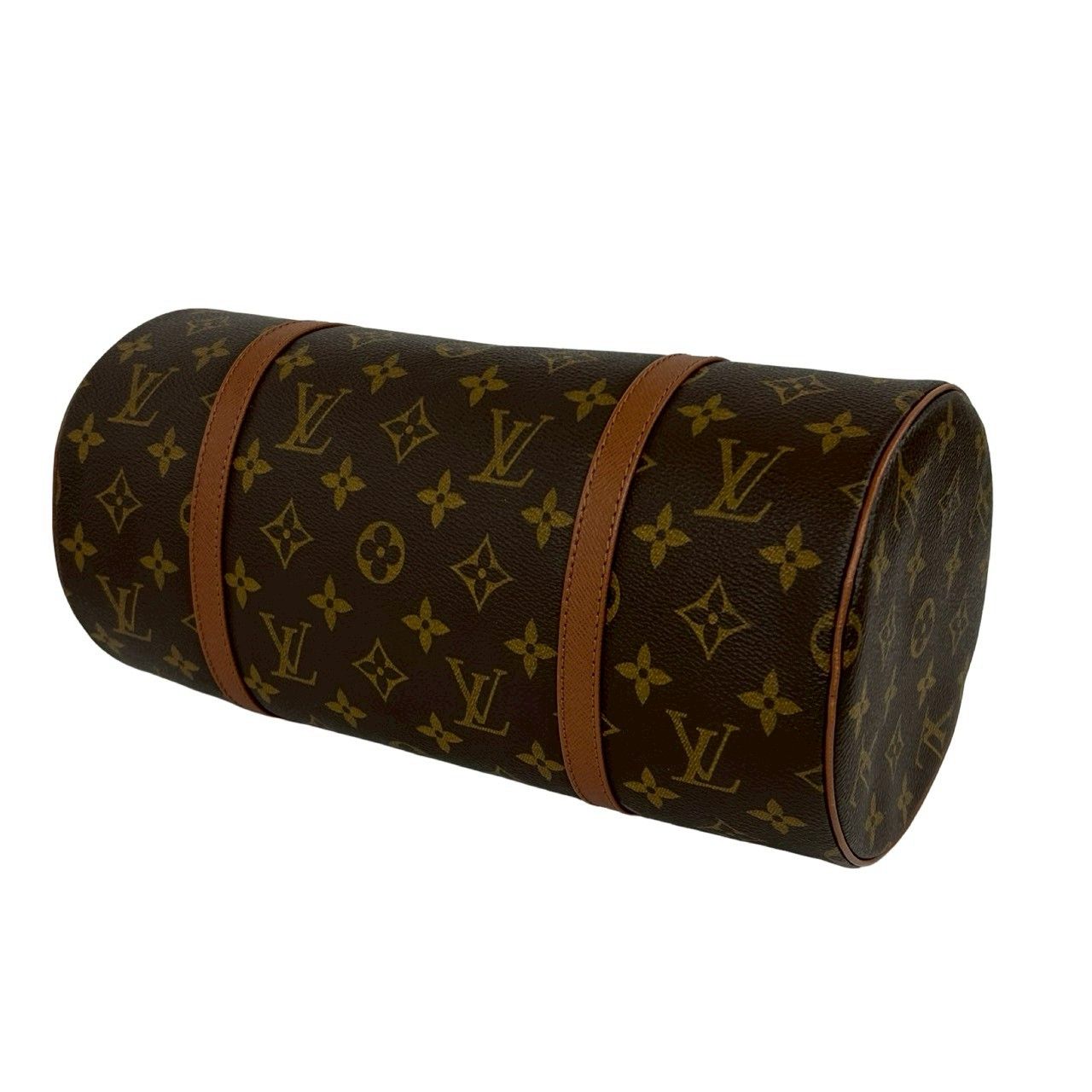 Louis Vuitton Vintage Papillon 30 Monogram Leather Mini Boston Bag Brown — view 8
