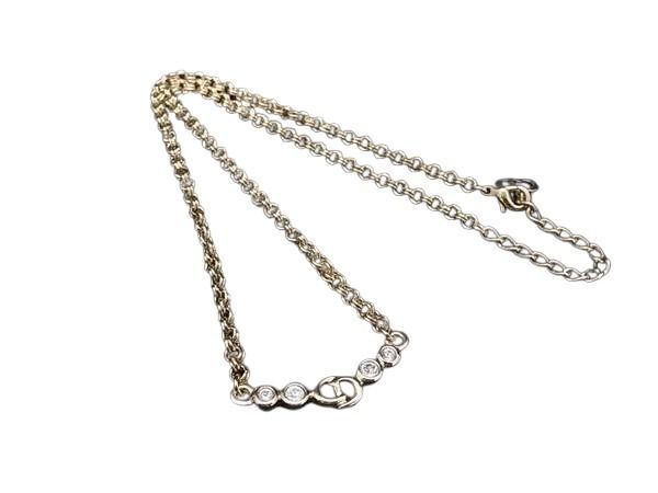 Dior Necklace CD Logo Gold Metal