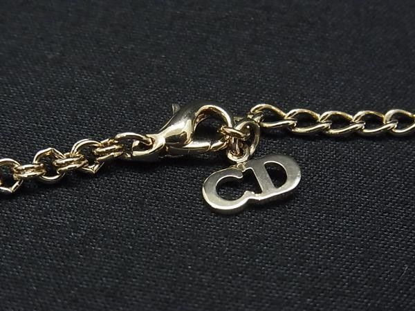 Dior Necklace CD Logo Gold Metal — view 3