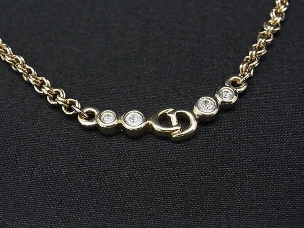 Dior Necklace CD Logo Gold Metal — view 2
