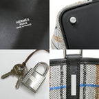 Hermes Picotin Lock PM Couverture Black Ecru Fauve Blue Zanzibar Toile Swift — view 8
