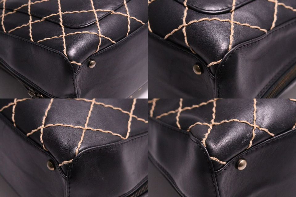 Chanel Wild Stitch GD Leather Tote — view 4