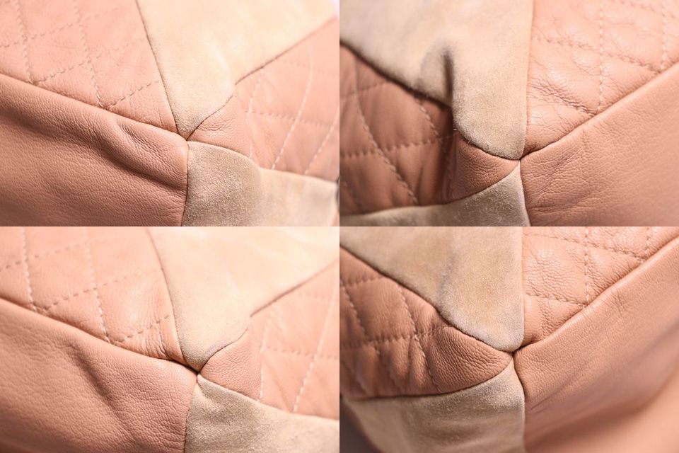Chanel Quilted Leather Suede Shoulder — view 4