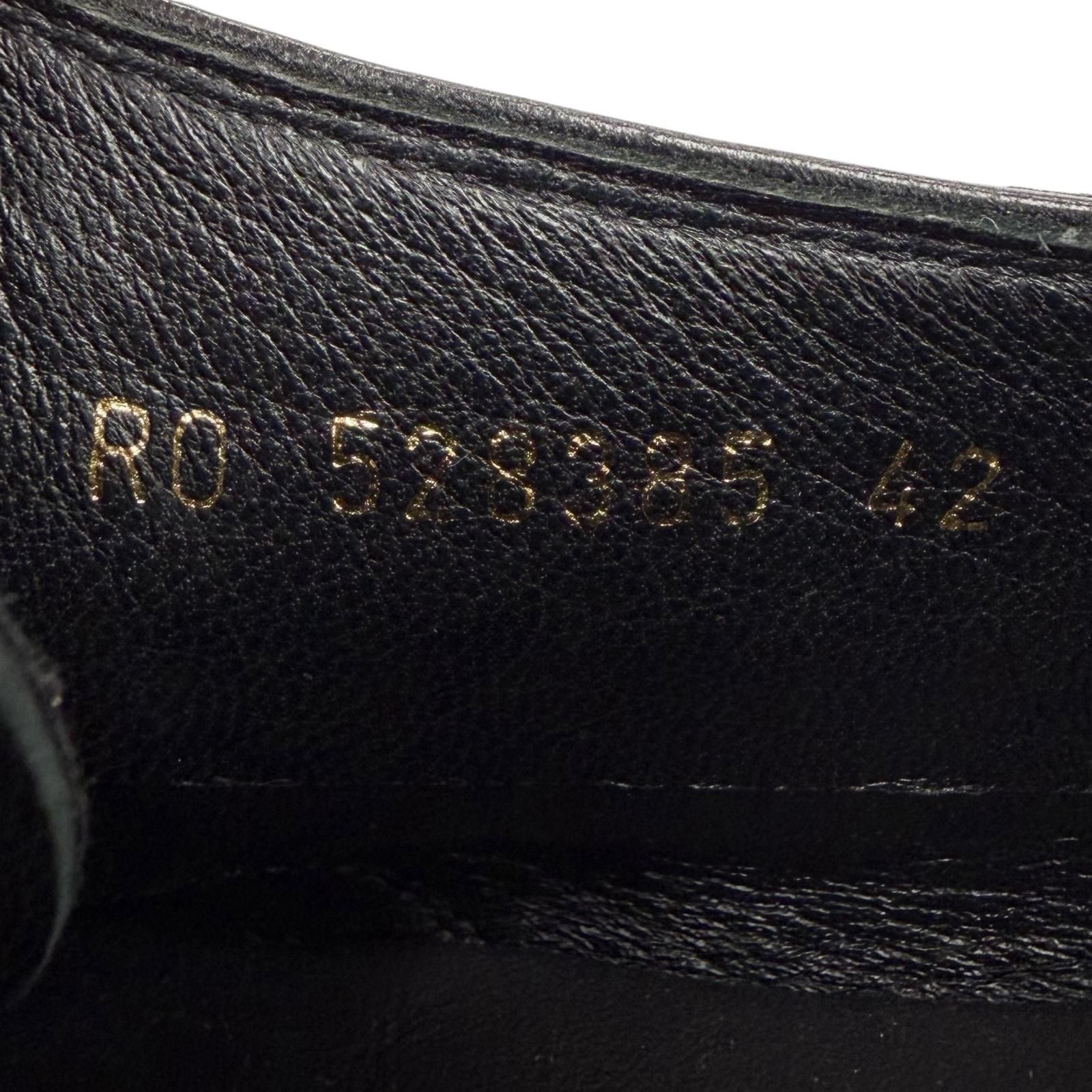 Saint Laurent Paris Glitter Lace Up Leather Shoes Black — view 7