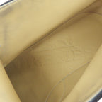 Hermes Plain Toe Lace Up Suede Leather Chukka Boots Navy Blue — view 8
