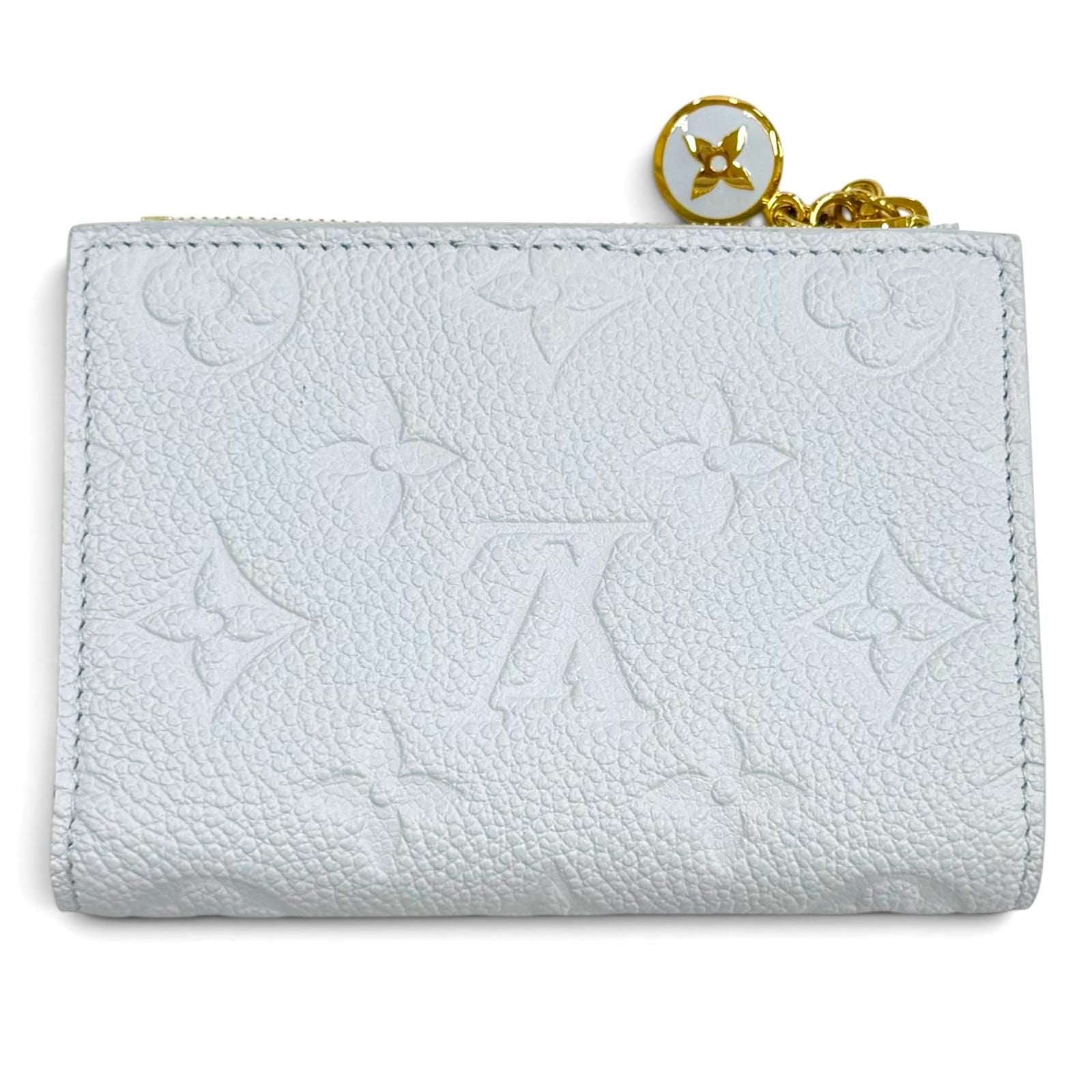 Louis Vuitton Portefeuille Lisa Monogram Empreinte Azur Blue Bifold Wallet — view 3