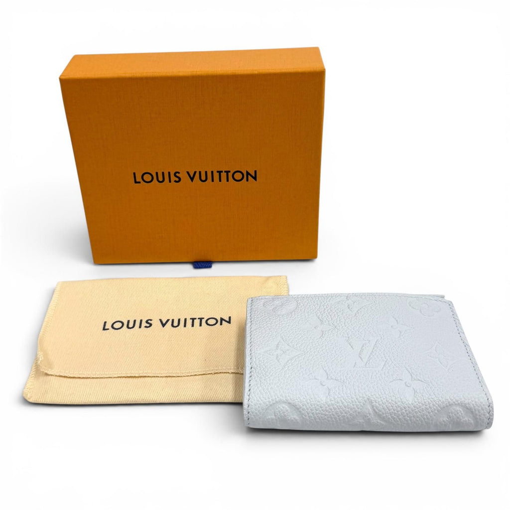 Louis Vuitton Portefeuille Lisa Monogram Empreinte Azur Blue Bifold Wallet — view 2