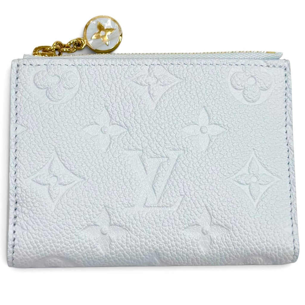 Louis Vuitton Portefeuille Lisa Monogram Empreinte Azur Blue Bifold Wallet