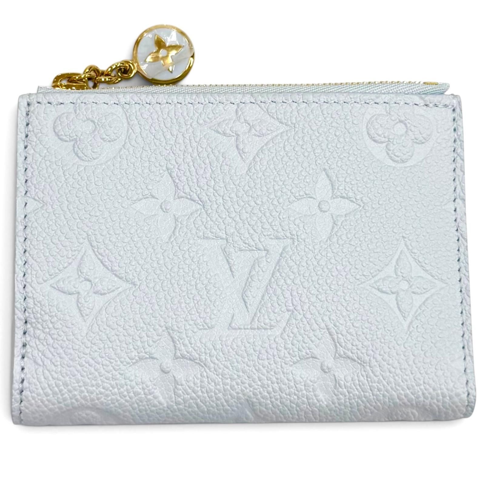 Louis Vuitton Portefeuille Lisa Monogram Empreinte Azur Blue Bifold Wallet