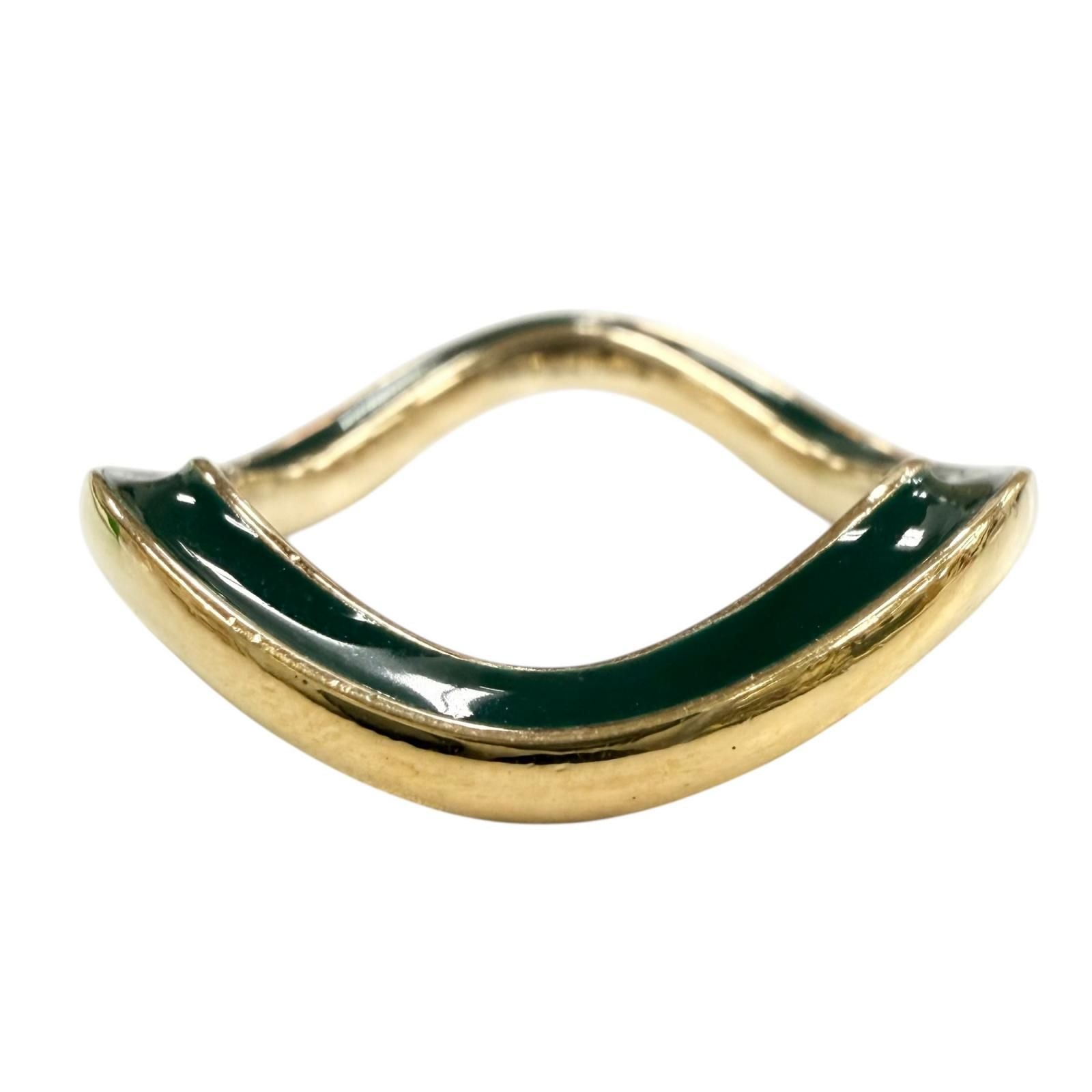 Bottega Veneta Ring Gold Light Yellow Green — view 4