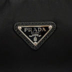 Prada Re Edition Re-Nylon Triangle Logo Handbag Black Box with — view 9