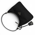 Prada Re Edition Re-Nylon Triangle Logo Handbag Black Box with — view 8