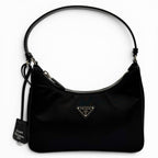 Prada Re Edition Re-Nylon Triangle Logo Handbag Black Box with