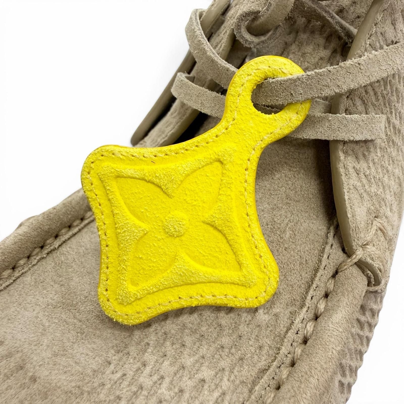 Louis Vuitton LV Footprint High Derby Monogram Flower Tag Damier Suede Leather — view 7