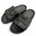 Louis Vuitton LV Waterfront Line Rubber Damier Slide Sandals Black 8