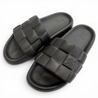 Louis Vuitton LV Waterfront Line Rubber Damier Slide Sandals Black 8