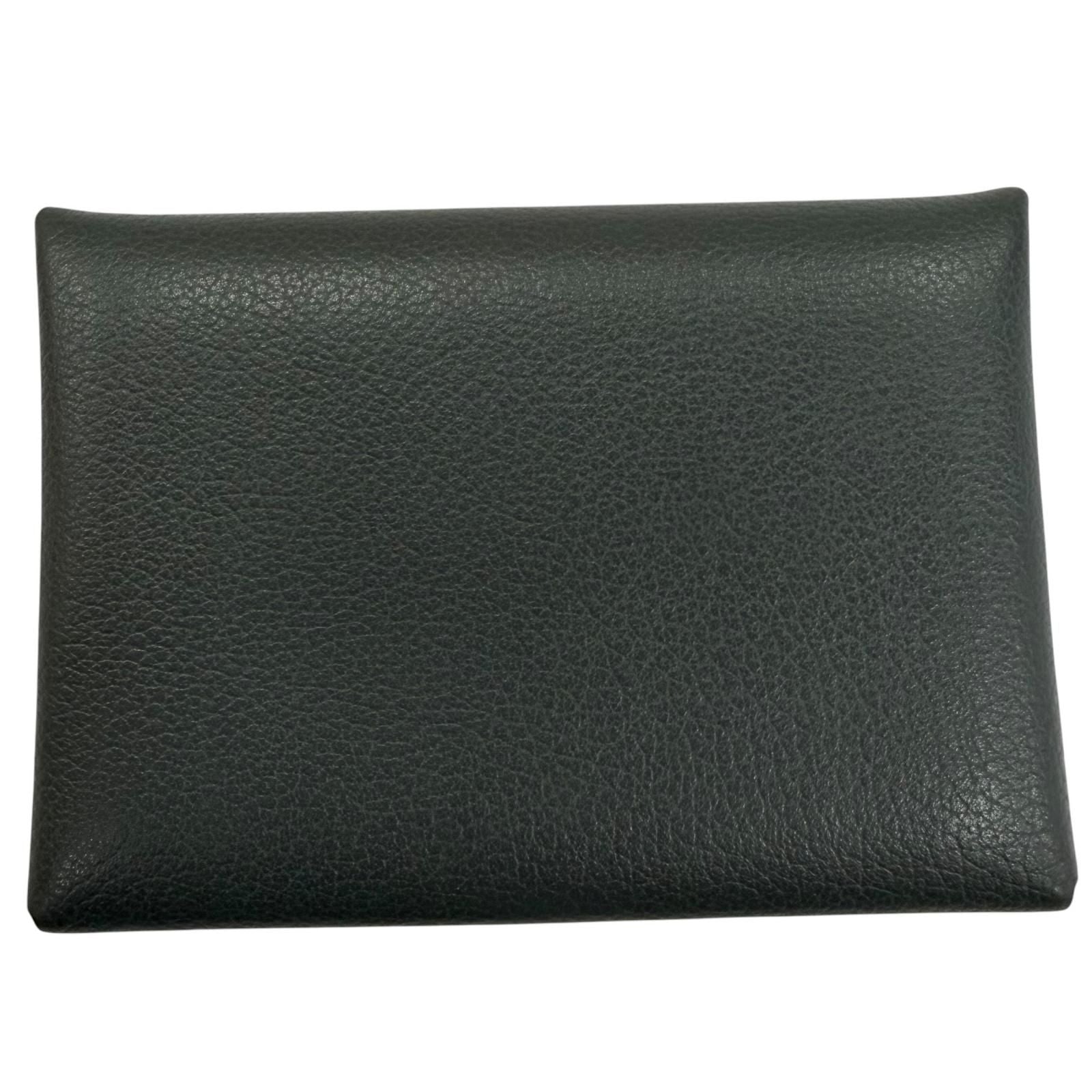 Hermes Calvi Duo Color Grimisty Silver Series Coin Case — view 3