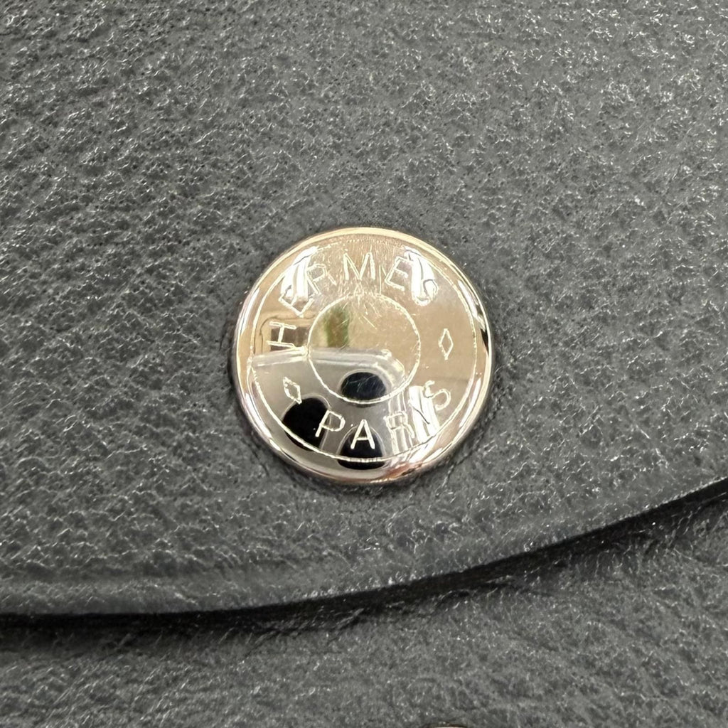 Hermes Calvi Duo Color Grimisty Silver Series Coin Case — view 8
