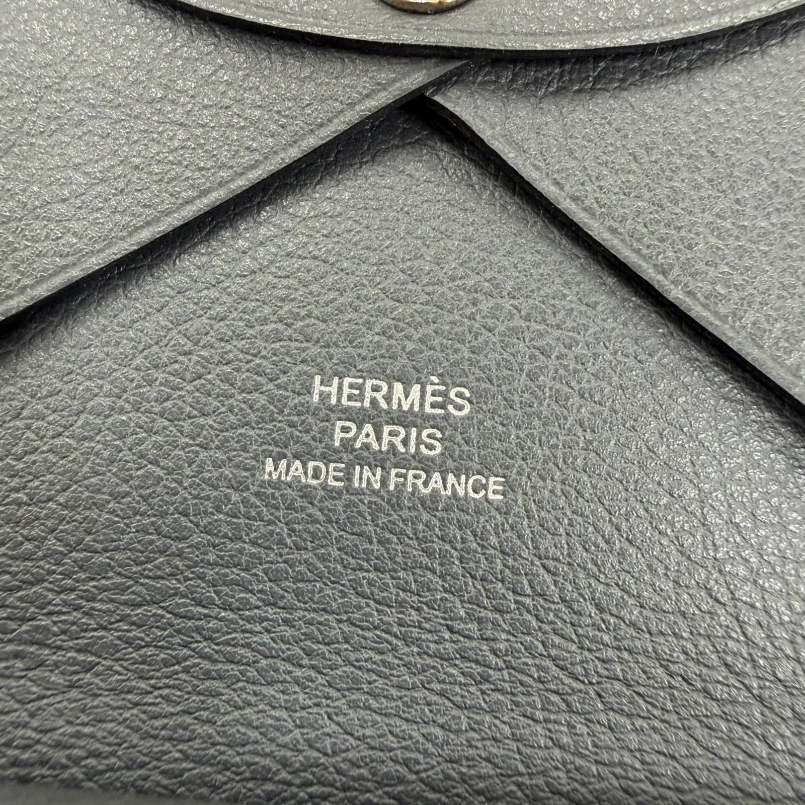 Hermes Calvi Duo Color Grimisty Silver Series Coin Case — view 9