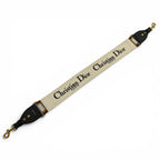 Dior Embroidery Shoulder Strap Canvas Leather Orange Black — view 5