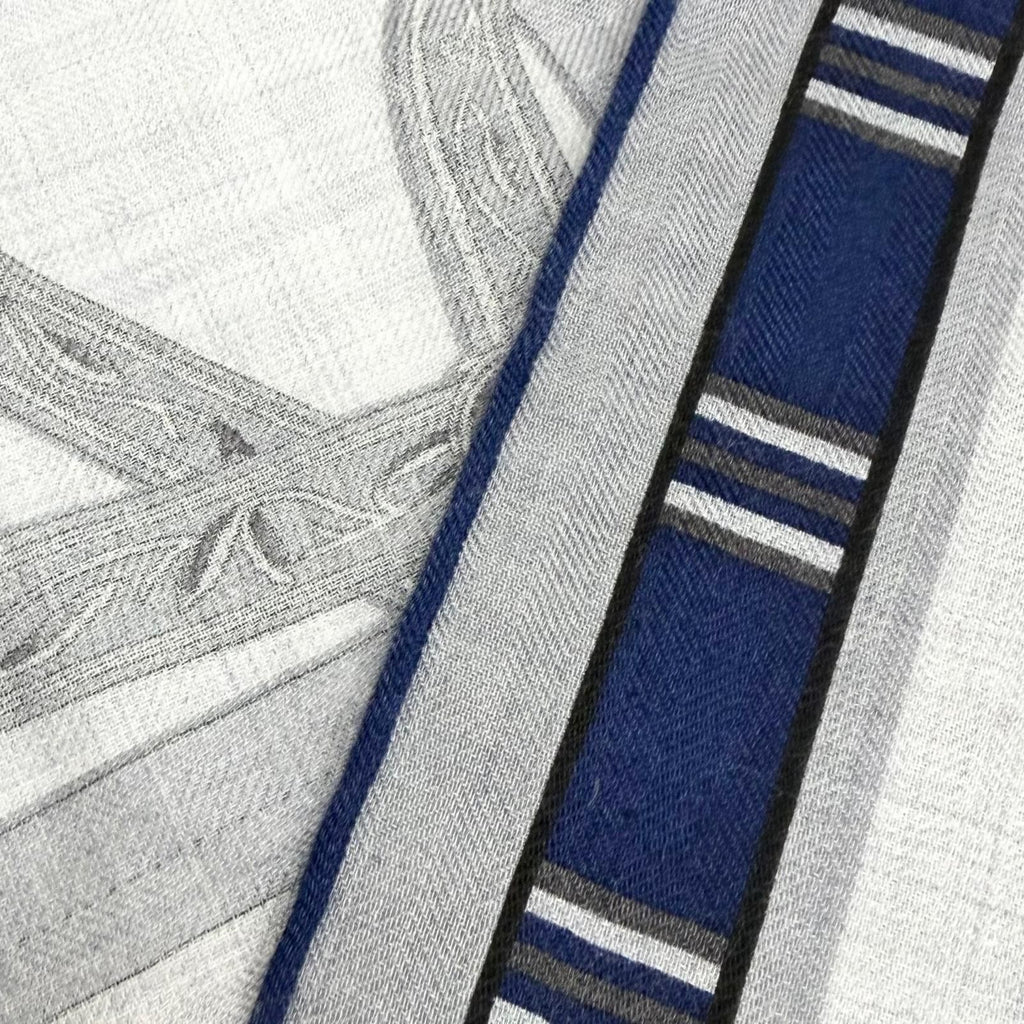 Hermes 195800 Scarves Navy — view 5