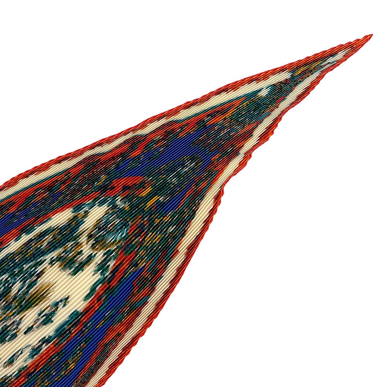 Hermes Pleats Carre Celestial Bodies and the Sun Astres Et Soleils Silk 100% — view 3