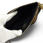 Louis Vuitton Monogram Giant Reverse Leather Pochette Trio Brown — view 5