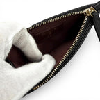 Chanel Caviar Leather CC Logo Quilted Classic Zip Fragment Case Compact Wallet — view 4