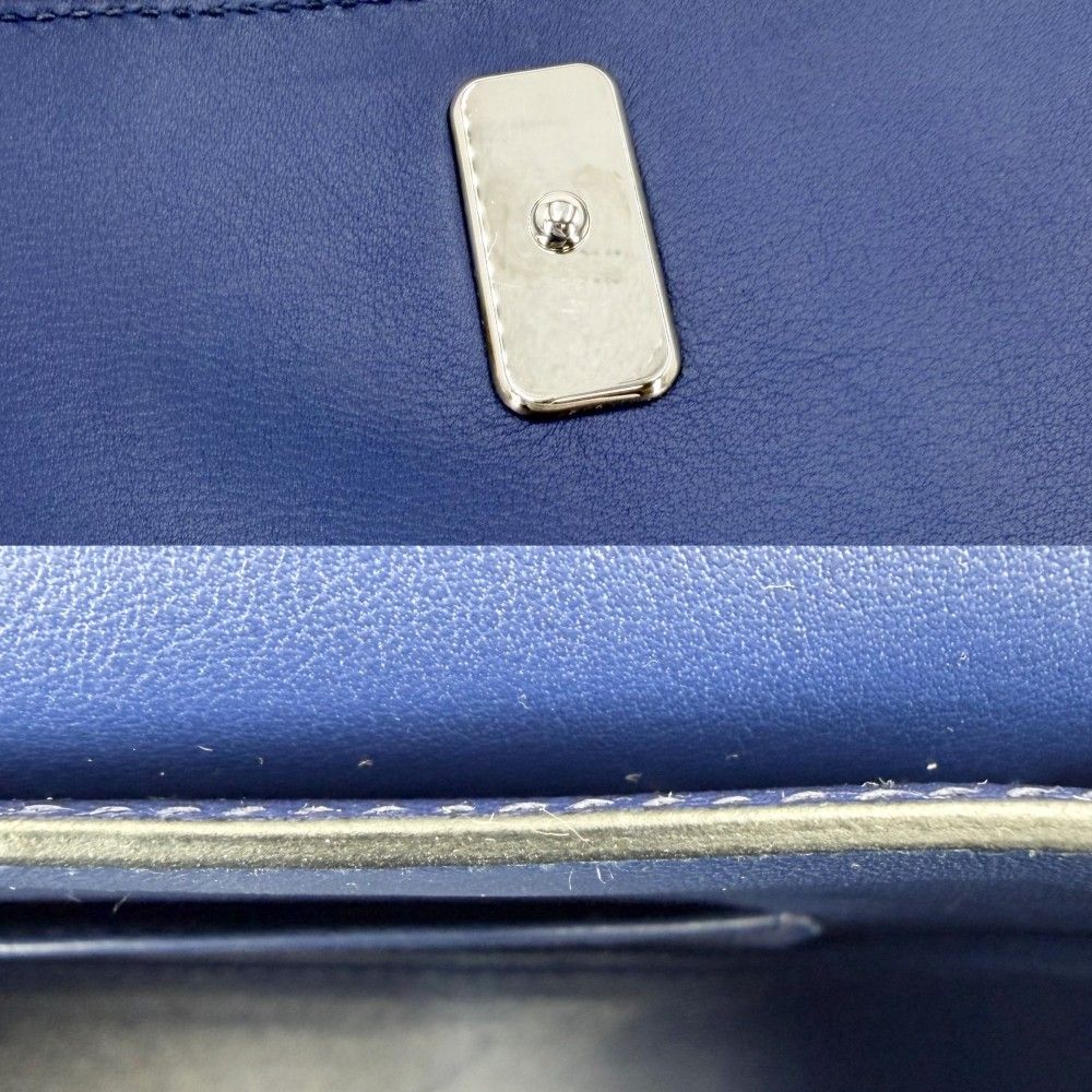 Hermes Shoulder Bag Harness Swift Epsom Blue Silver — view 9