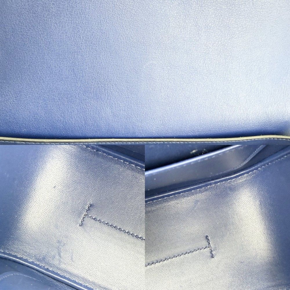Hermes Shoulder Bag Harness Swift Epsom Blue Silver — view 7
