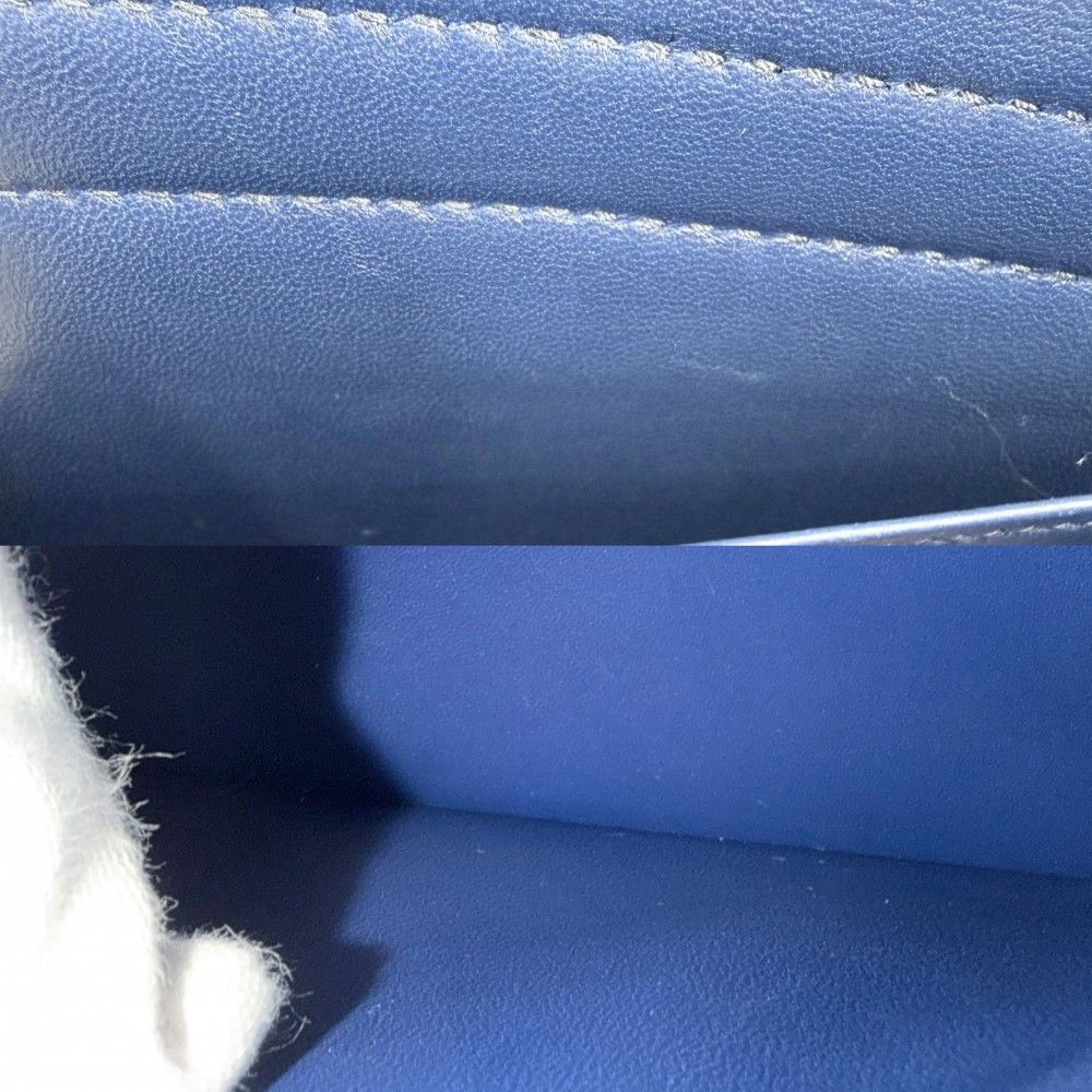 Hermes Shoulder Bag Harness Swift Epsom Blue Silver — view 8