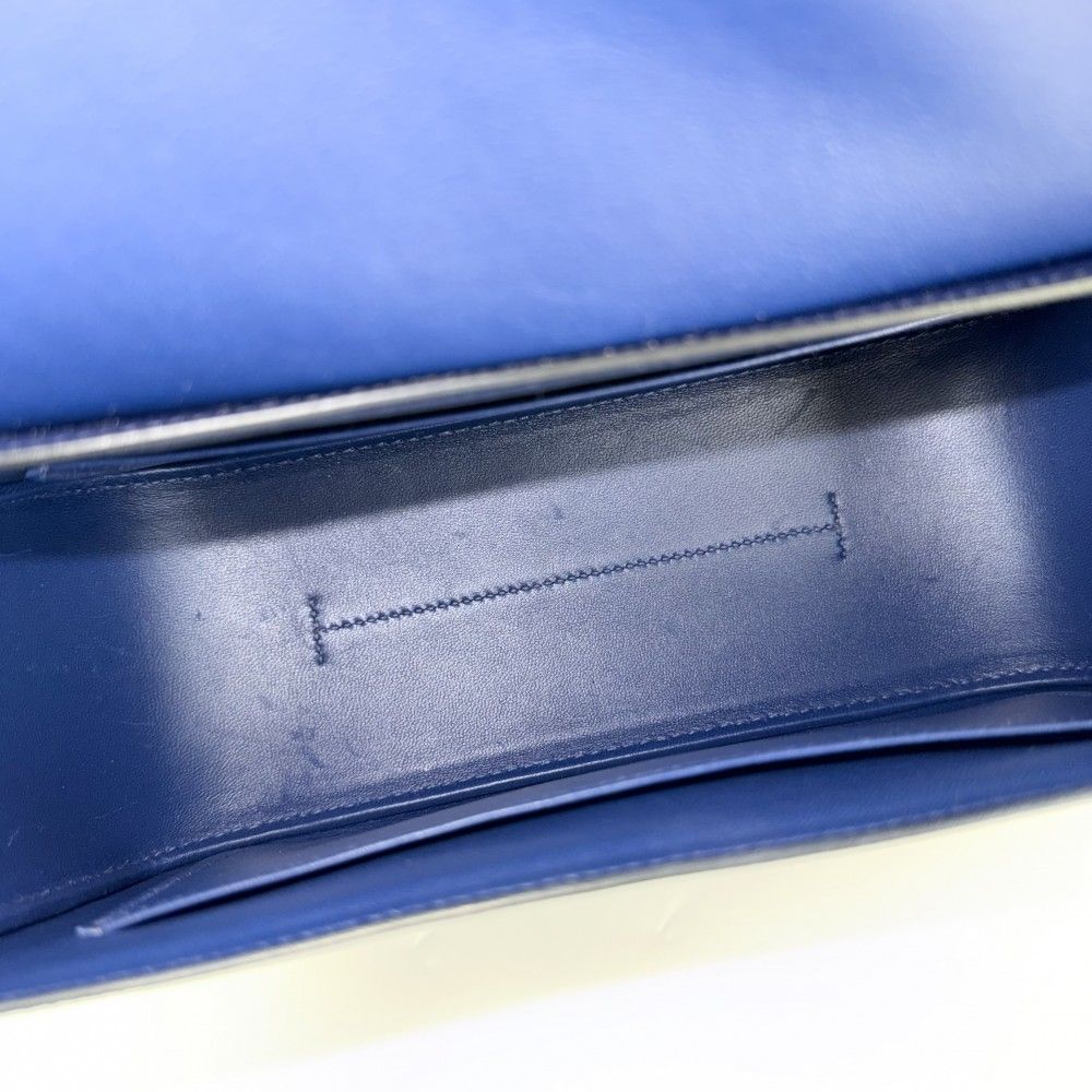 Hermes Shoulder Bag Harness Swift Epsom Blue Silver — view 4