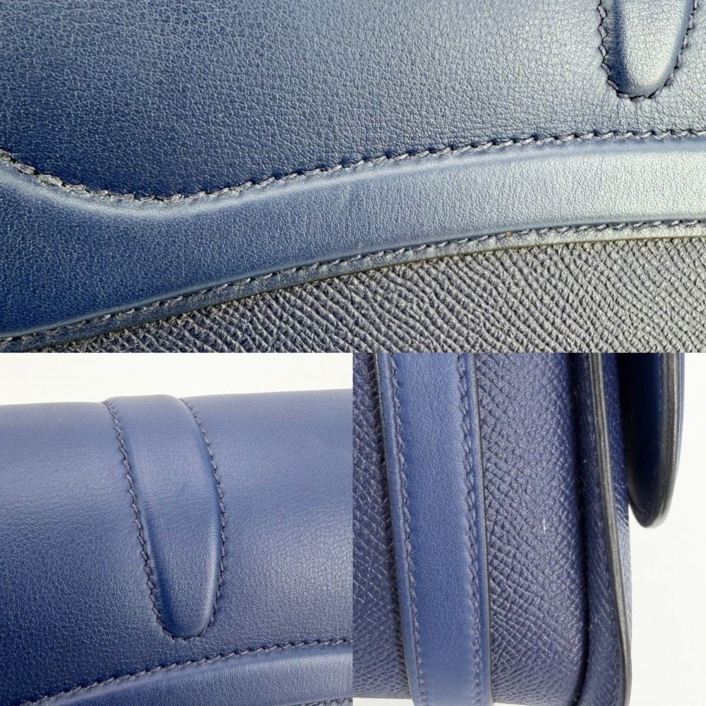 Hermes Shoulder Bag Harness Swift Epsom Blue Silver — view 6