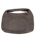 Bottega Veneta Handbag Intrecciato One Handle Leather Brown Gold