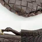 Bottega Veneta Handbag Intrecciato One Handle Leather Brown Gold — view 7
