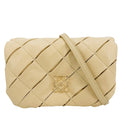 Loewe Shoulder Bag Puffer Goya Crossbody Anagram Leather Beige Gold