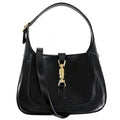 Gucci 2-Way Jackie Small Shoulder Bag ‎ Leather Black Gold