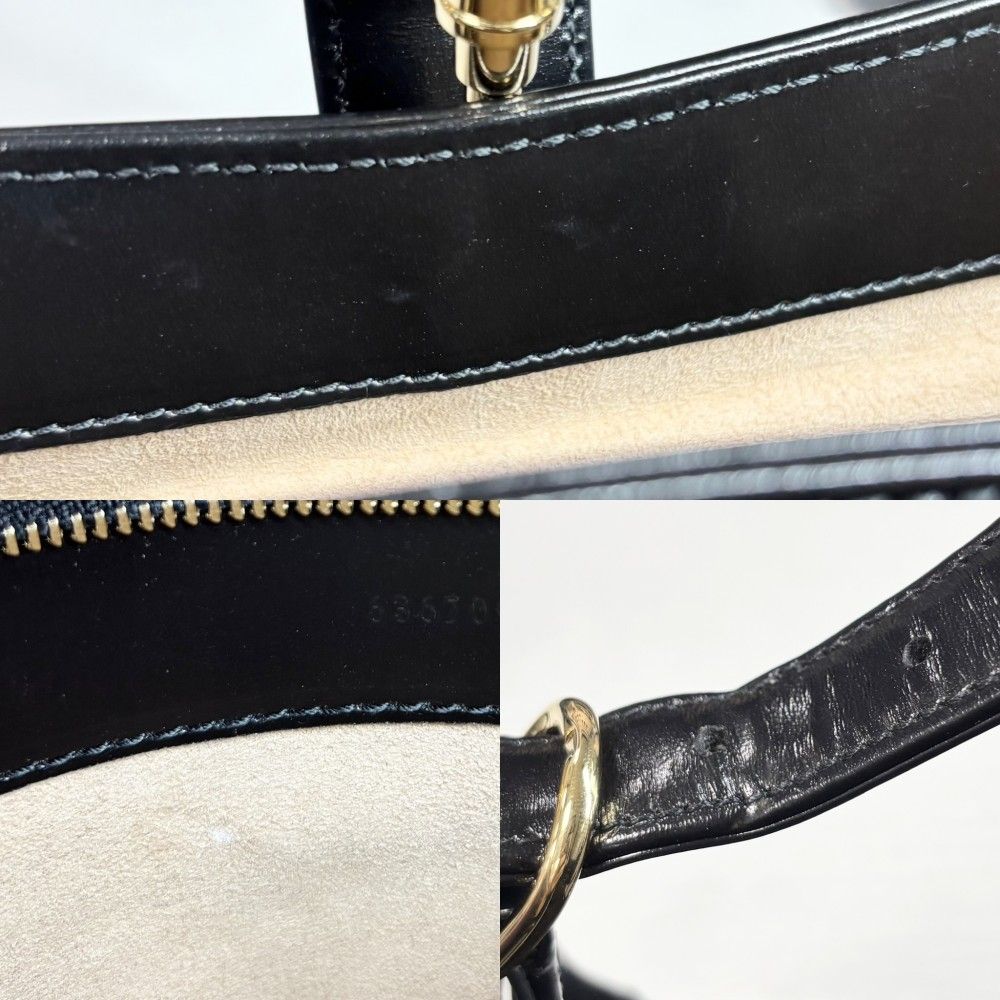 Gucci 2-Way Jackie Small Shoulder Bag ‎ Leather Black Gold — view 7