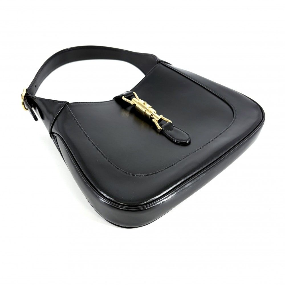 Gucci 2-Way Jackie Small Shoulder Bag ‎ Leather Black Gold — view 3