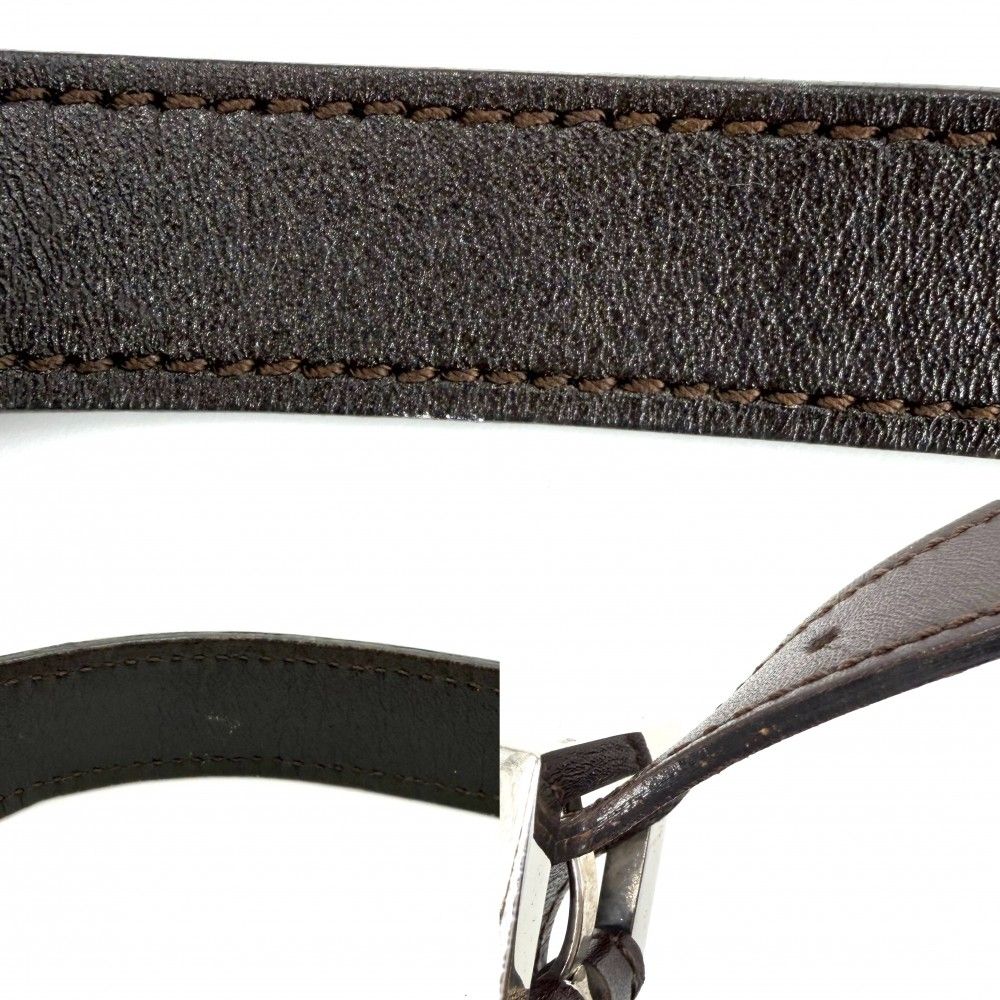 Fendi Shoulder Bag Mamma Bucket Zucca Canvas Leather Brown Silver — view 7