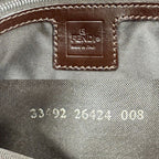 Fendi Shoulder Bag Mamma Bucket Zucca Canvas Leather Brown Silver — view 5
