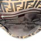 Fendi Shoulder Bag Mamma Bucket Zucca Canvas Leather Brown Silver — view 4