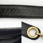 Chanel Handbag Chain Tote CC Logo Shoulder Caviar Leather Black Gold — view 7