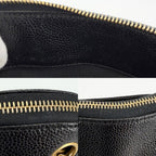 Chanel Handbag Chain Tote CC Logo Shoulder Caviar Leather Black Gold — view 8