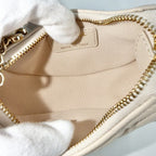 Chanel Shoulder Bag Mini Hobo CC Logo Crossbody Quilted Pochette Lambskin Beige — view 4