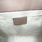 Gucci 2-Way GG Marmont Shoulder Bag Crossbody Leather Pink Beige Gold — view 5